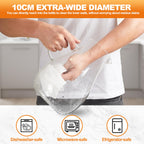 Set of 2 Glass Pitcher with Lid,2 Quart (64 oz / 1.9 Liter) Leak Proof,Glass Water Jugs, BPA-Free,Microwave & Dishwasher Safe Pitcher,Sun & Iced Tea, Sangria,Cold Brew Coffee & More