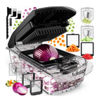 Fullstar The Original Pro Chopper - Vegetable Chopper and Spiralizer, Food Chopper with Container, Fruit Slicer, Kitchen Gadgets & Accessories, Home Essentials (4 in 1, White)