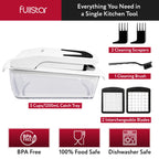 Fullstar The Original Pro Chopper - Vegetable Chopper and Spiralizer, Food Chopper with Container, Fruit Slicer, Kitchen Gadgets & Accessories, Home Essentials (4 in 1, White)