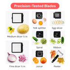 Fullstar The Original Pro Chopper - Vegetable Chopper and Spiralizer, Food Chopper with Container, Fruit Slicer, Kitchen Gadgets & Accessories, Home Essentials (4 in 1, White)