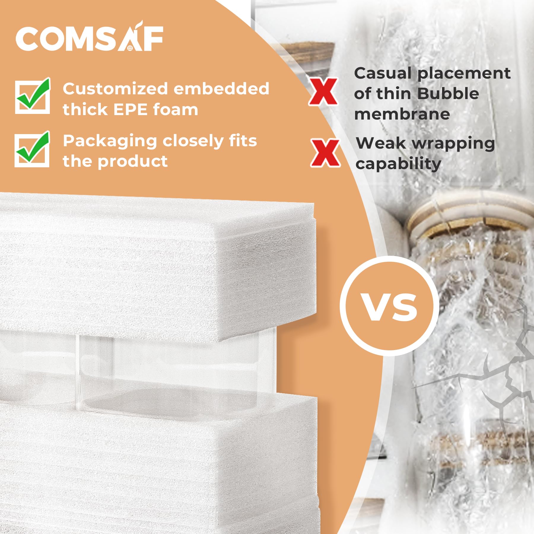 ComSaf 1 Qt Glass Storage Containers with Lids, Glass Jars with Lids, Clear Food Storage Jar, Round Canister Set of 6, Pantry Organizers for Cookie Pasta Flour Rice Tea Coffee Bean