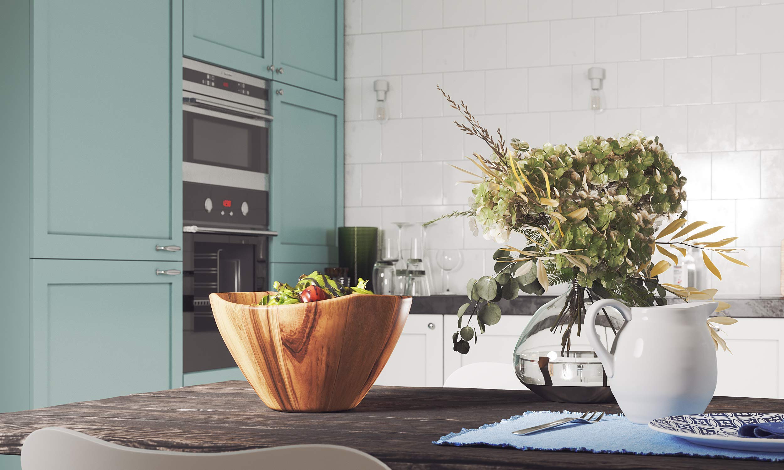 Lipper International Acacia Wave Bowl