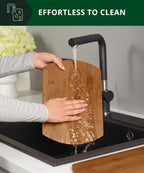 ROYAL CRAFT WOOD Wooden Cutting Boards for Kitchen Meal Prep & Serving - Bamboo Wood Serving Board Set - Charcuterie & Chopping Butcher Block for Meat