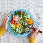 9.6'' Serving Bowls, 84oz Bamboo Fiber Salad Bowl Set of 4, Deep Serving Bowls Set, Large Oval Individual Bowls for Eating Salad/Pasta/Cereal/Pho, Ideal for Home & Restaurant (Matte White)