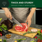 ROYAL CRAFT WOOD Wooden Cutting Boards for Kitchen Meal Prep & Serving - Bamboo Wood Serving Board Set - Charcuterie & Chopping Butcher Block for Meat