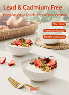 Sweese 4 oz Very Small White Porcelain Bowls - Set of 6 Dipping, Sauce, Salsa & Snack Bowls, Mini Ceramic Bowls for Condiments & Charcuterie