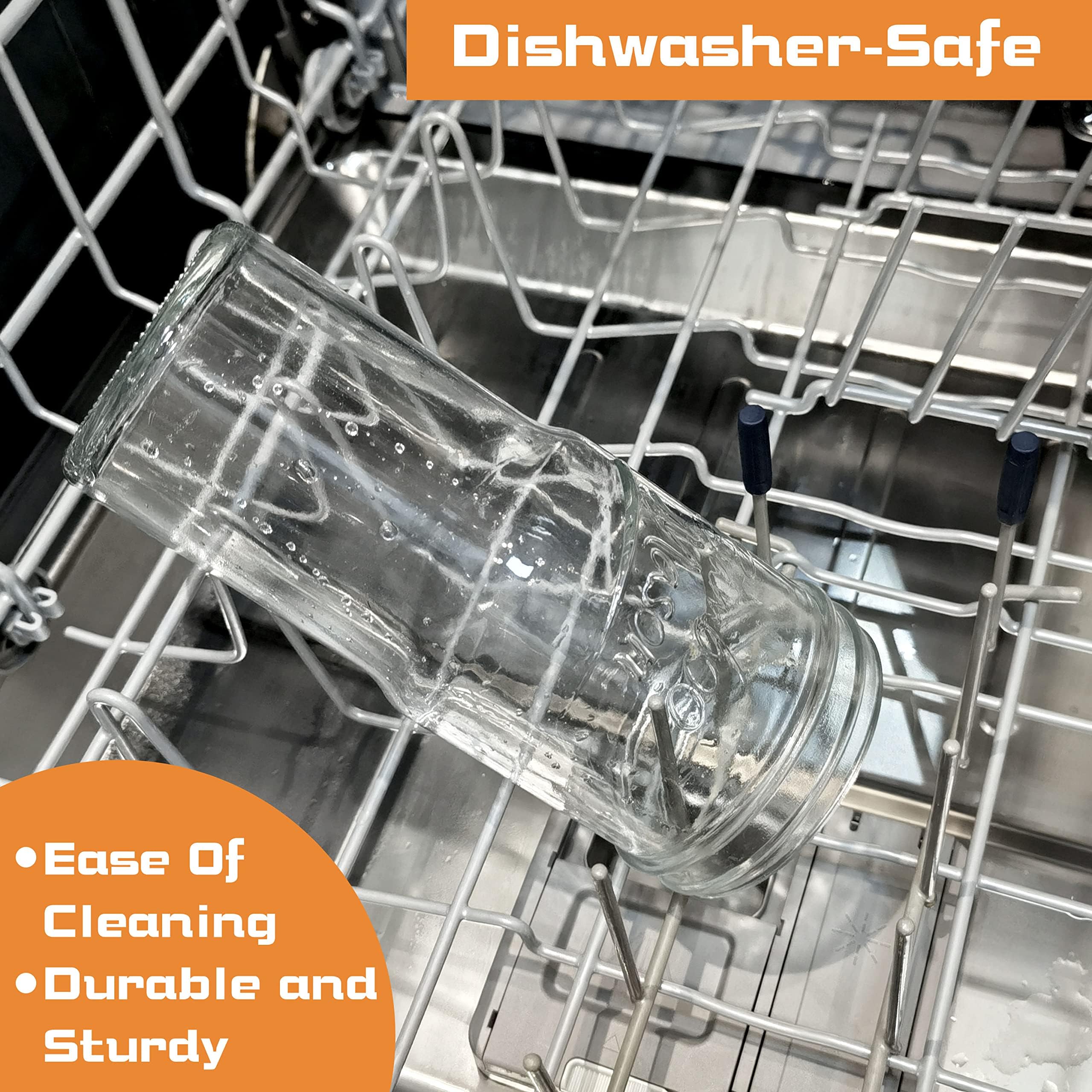 ANOTION Glass Cups with Lids and Straws - 40 Oz Tumbler with Handle and Straw Glass Water Bottles Drinking Glasses with Straws Iced Coffee Cups Travel Coffee Mug Smoothie Tumbler